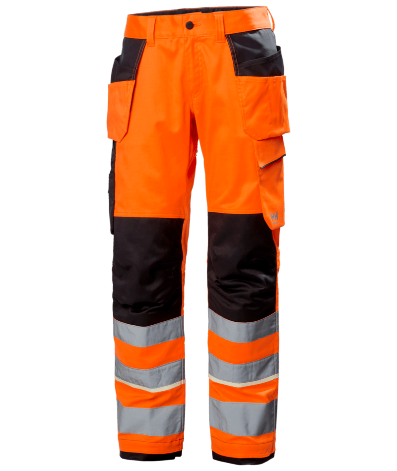 Helly Hansen Workwear UC-ME CONS PANT CL 2 in Orange/Anthrazit – Vorderansicht