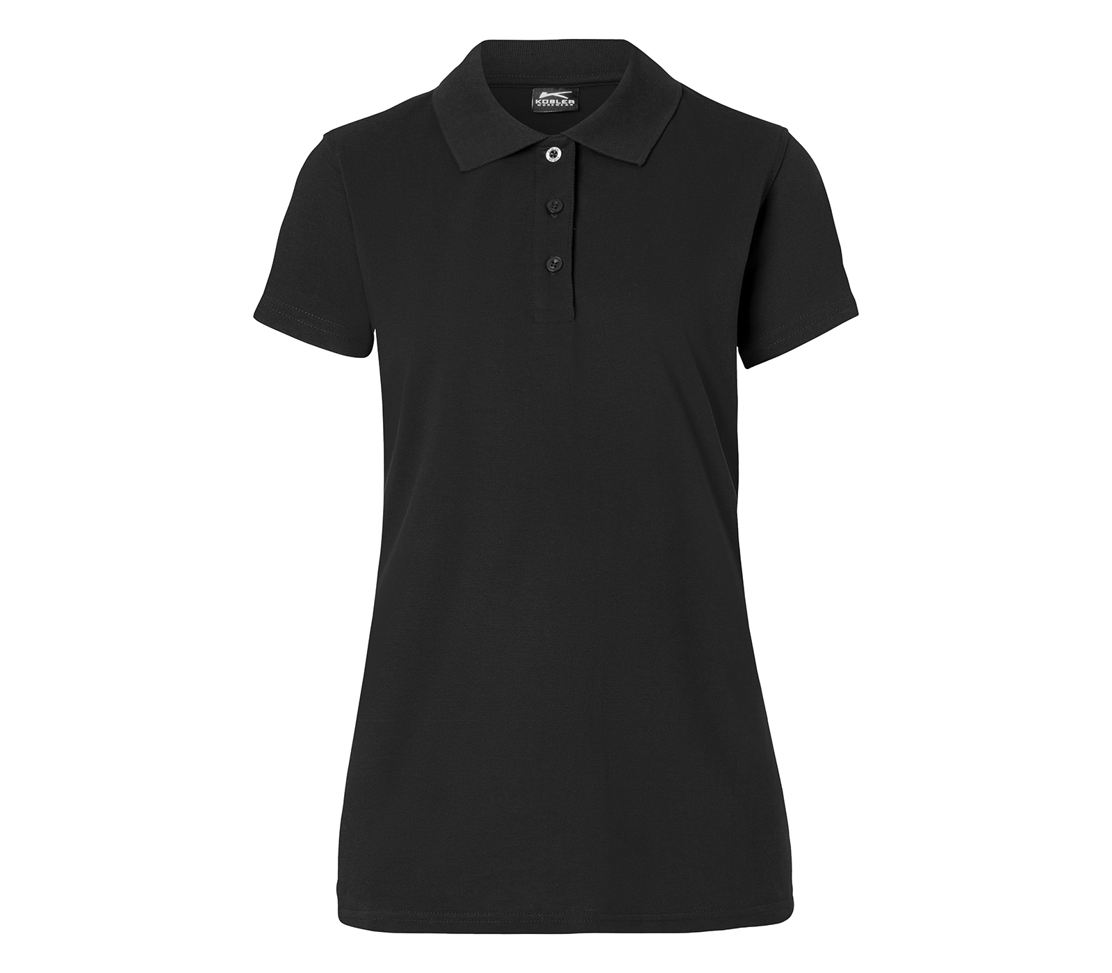 KÜBLER SHIRTS Polo Damen in Schwarz – Vorderansicht