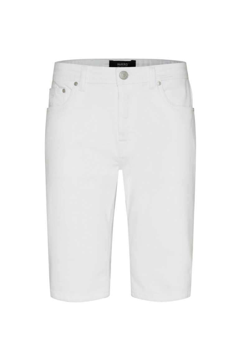 HAKRO 733 5-Pocket-Jeansshorts X-Stretch ECO in Weiß – Vorderansicht