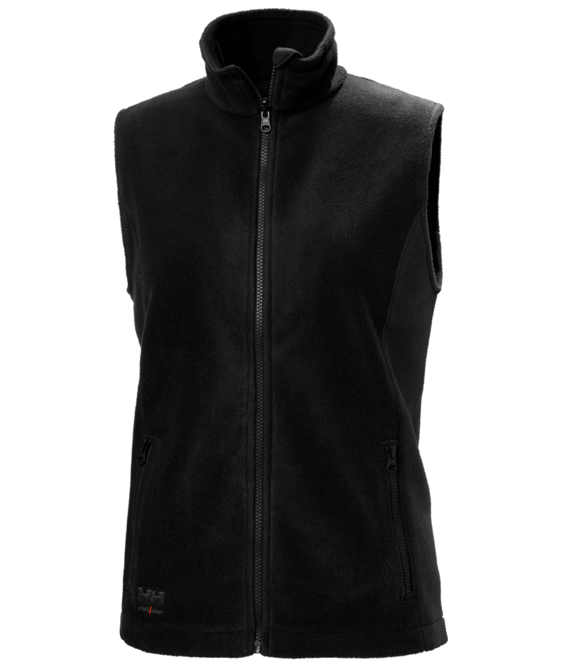 Helly Hansen Workwear W MANCHESTER 2.0 FLEECE VEST in Schwarz – Vorderansicht