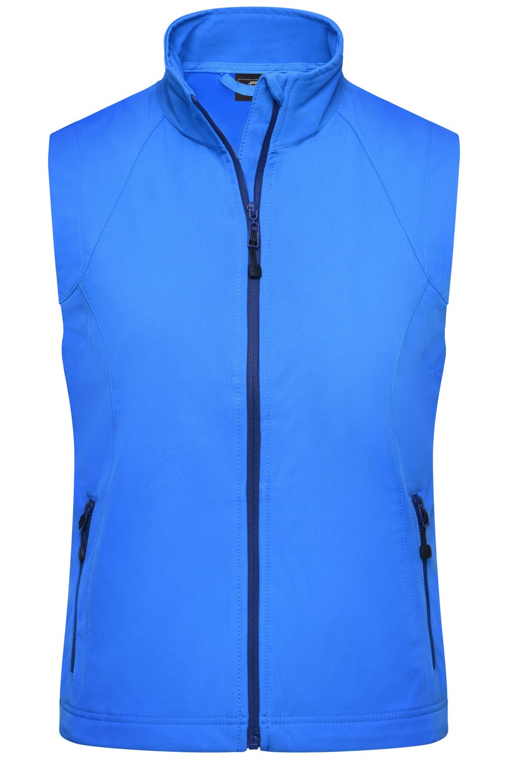 Daiber Ladies' Softshell Vest in Azur – Vorderansicht