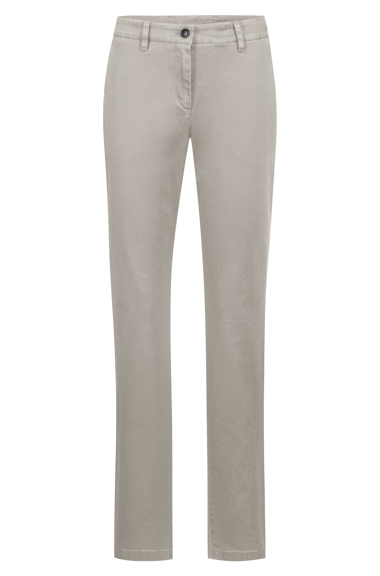 Greiff Damen-Chino RF Casual in Kitt – Vorderansicht