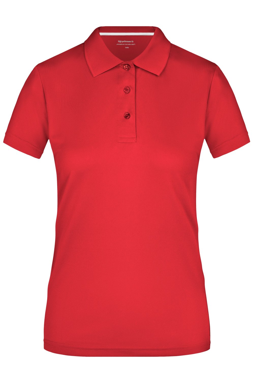 Daiber Ladies' Polo High Performance in Red – Vorderansicht