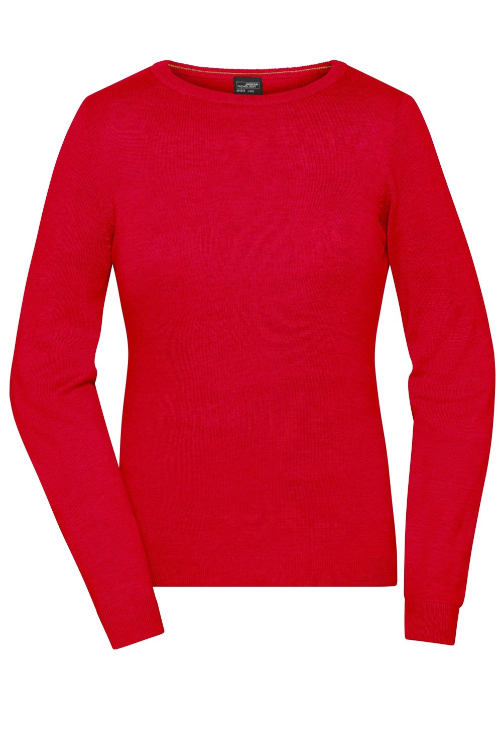 Daiber Ladies' Round-Neck Pullover in Red – Vorderansicht
