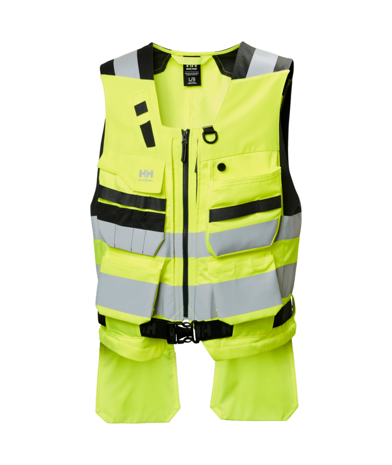 Helly Hansen Workwear ALNA 4X CNCT VEST in Gelb/Anthrazit – Vorderansicht