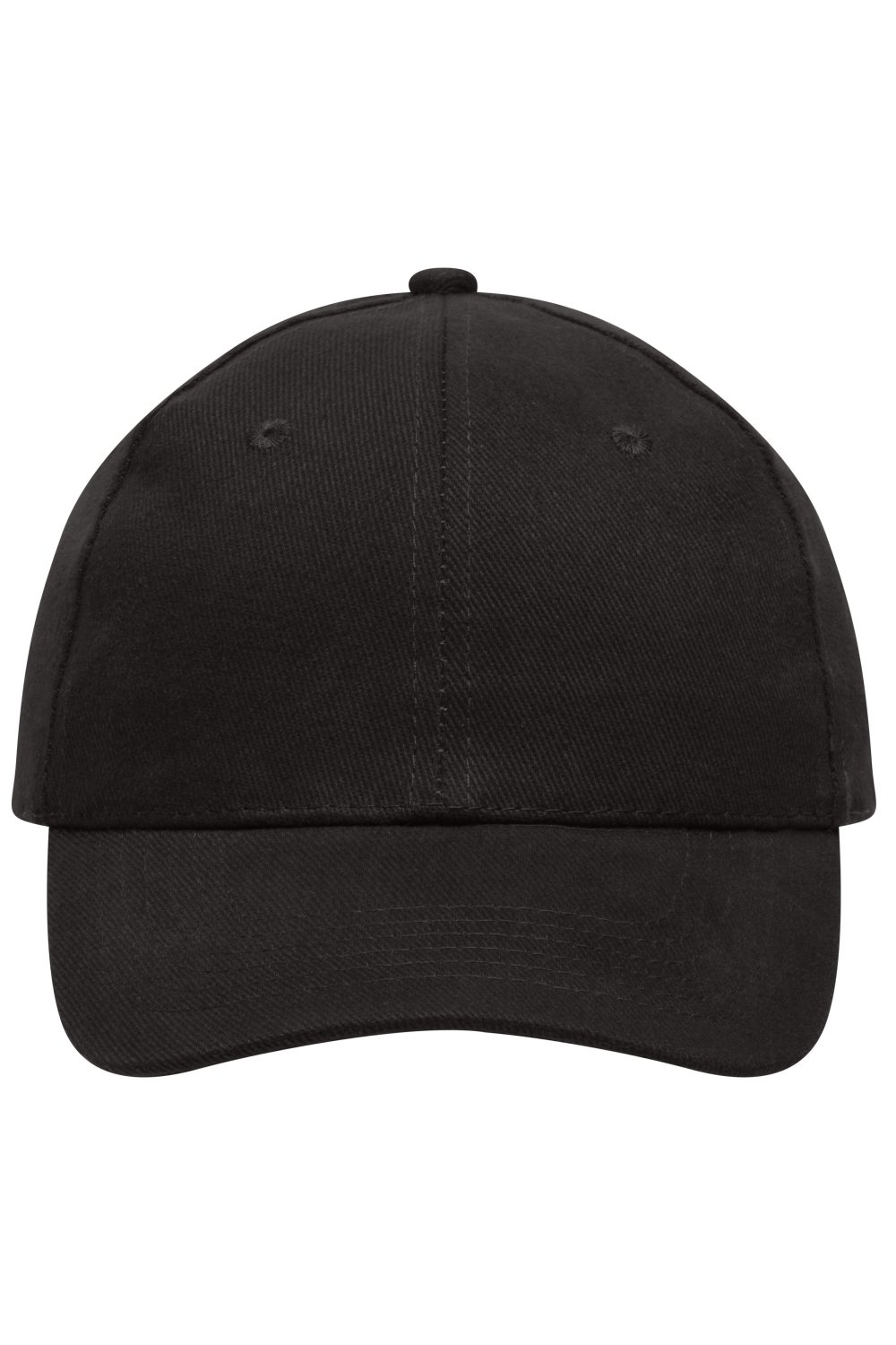 Daiber 6 Panel Cap Heavy Cotton in Black – Vorderansicht