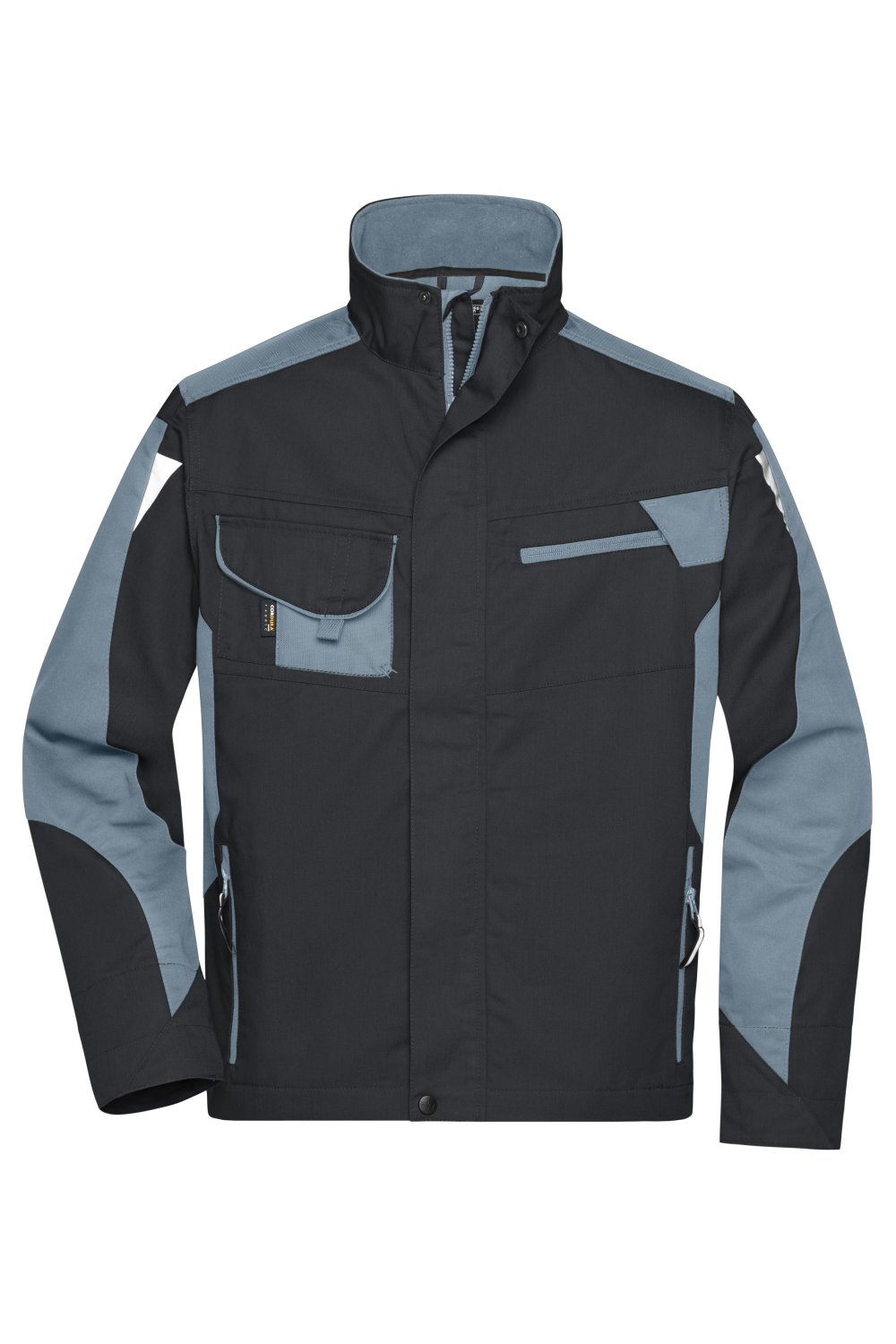 Daiber Workwear Jacket - STRONG - in Black/Carbon – Vorderansicht