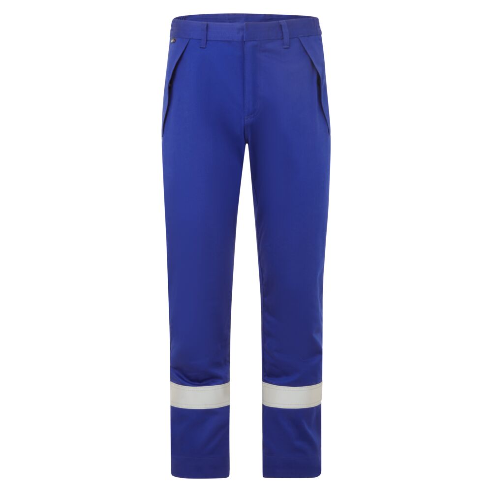 Portwest Bizflame Work+ FR Trousers in Royalblau – Vorderansicht
