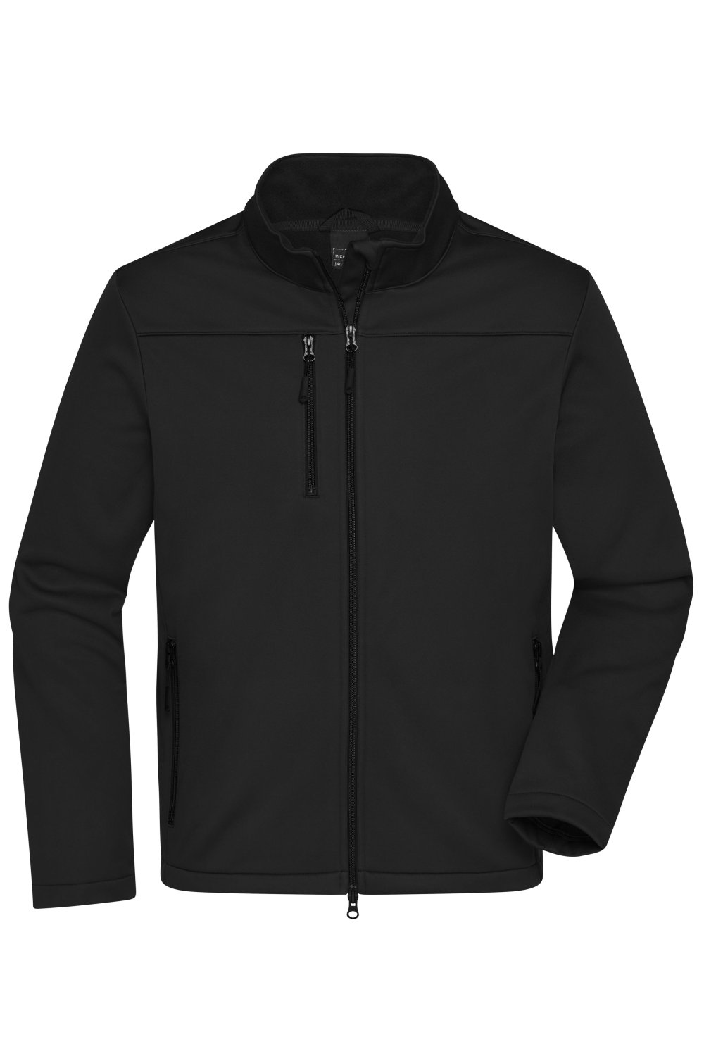 Daiber Men's Softshell Jacket GRS in Black – Vorderansicht