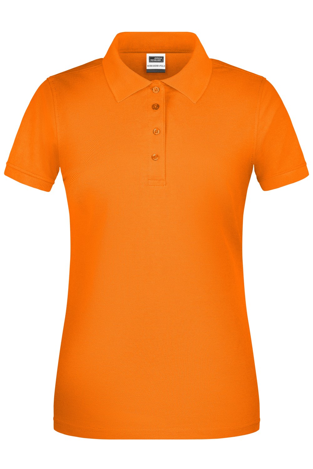 Daiber Ladies' ORGANIC Workwear Polo OCS Blended in Orange – Vorderansicht