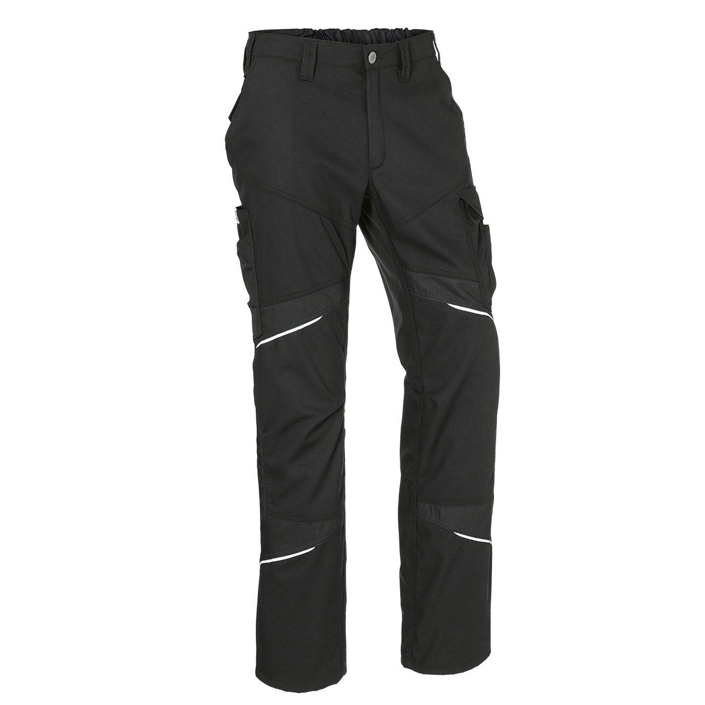 KÜBLER ACTIVIQ cotton+ Hose in Schwarz – Vorderansicht