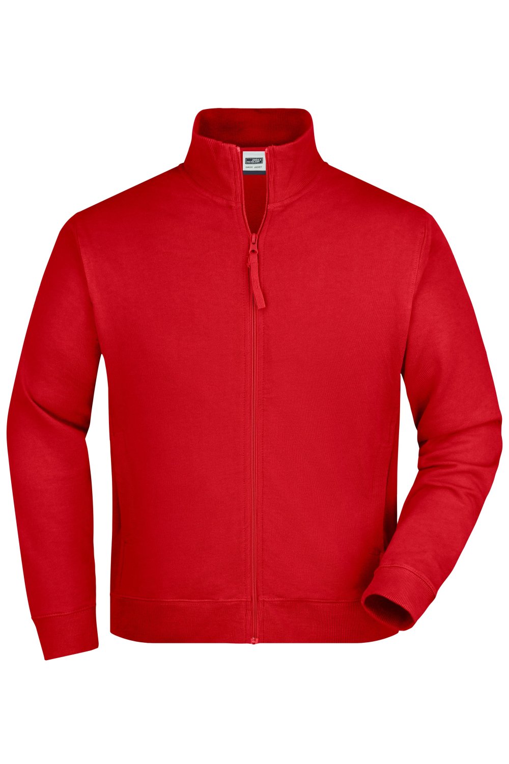 Daiber Sweat Jacket in Red – Vorderansicht