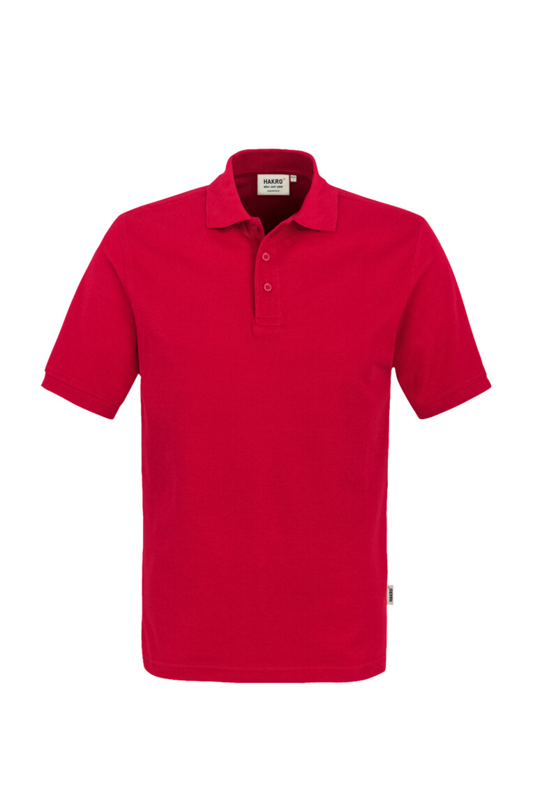 HAKRO 810 Poloshirt Classic in Rot – Vorderansicht