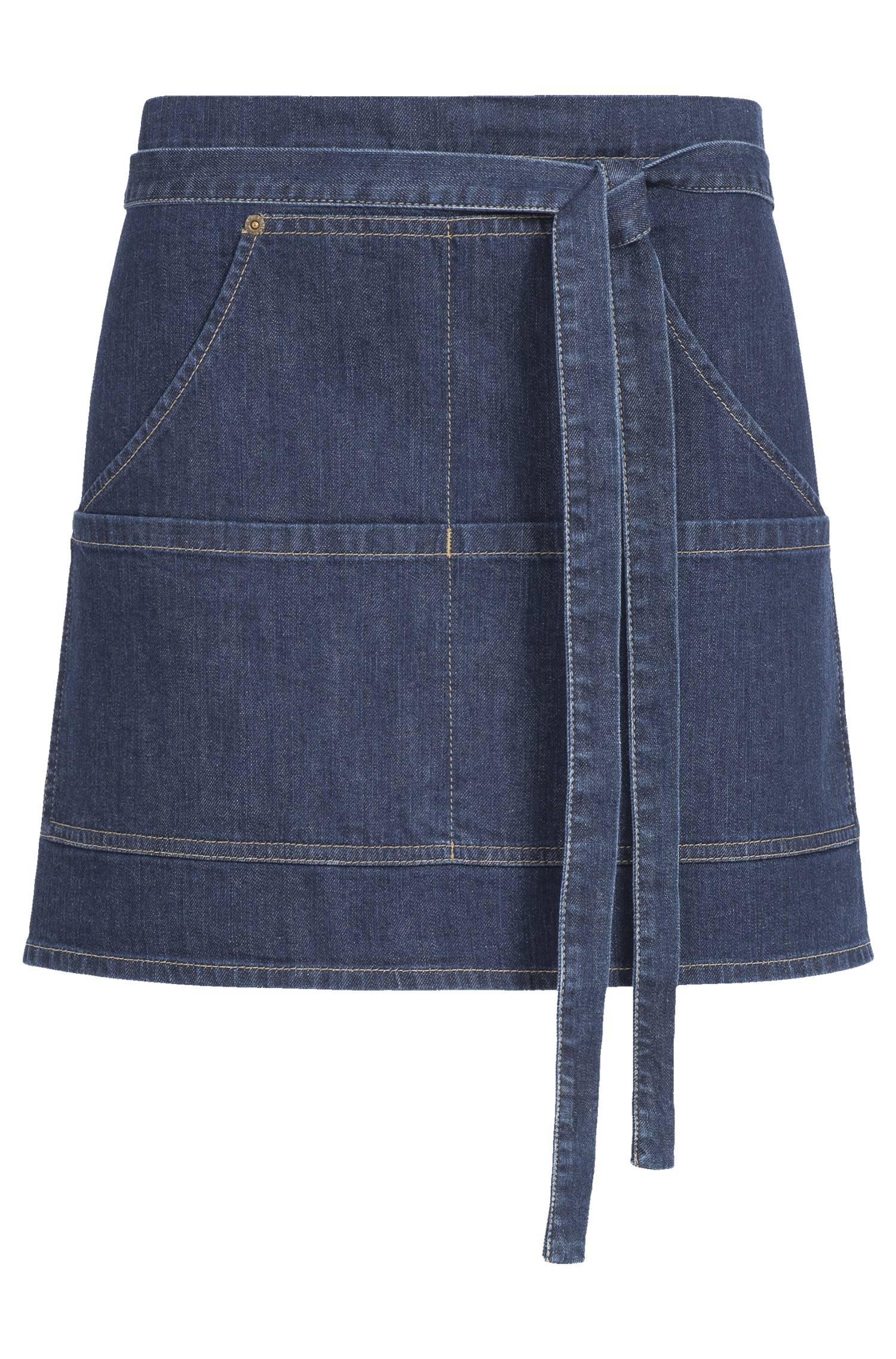 Greiff Vorbinder denim 77x40 cm in Blue Denim – Vorderansicht