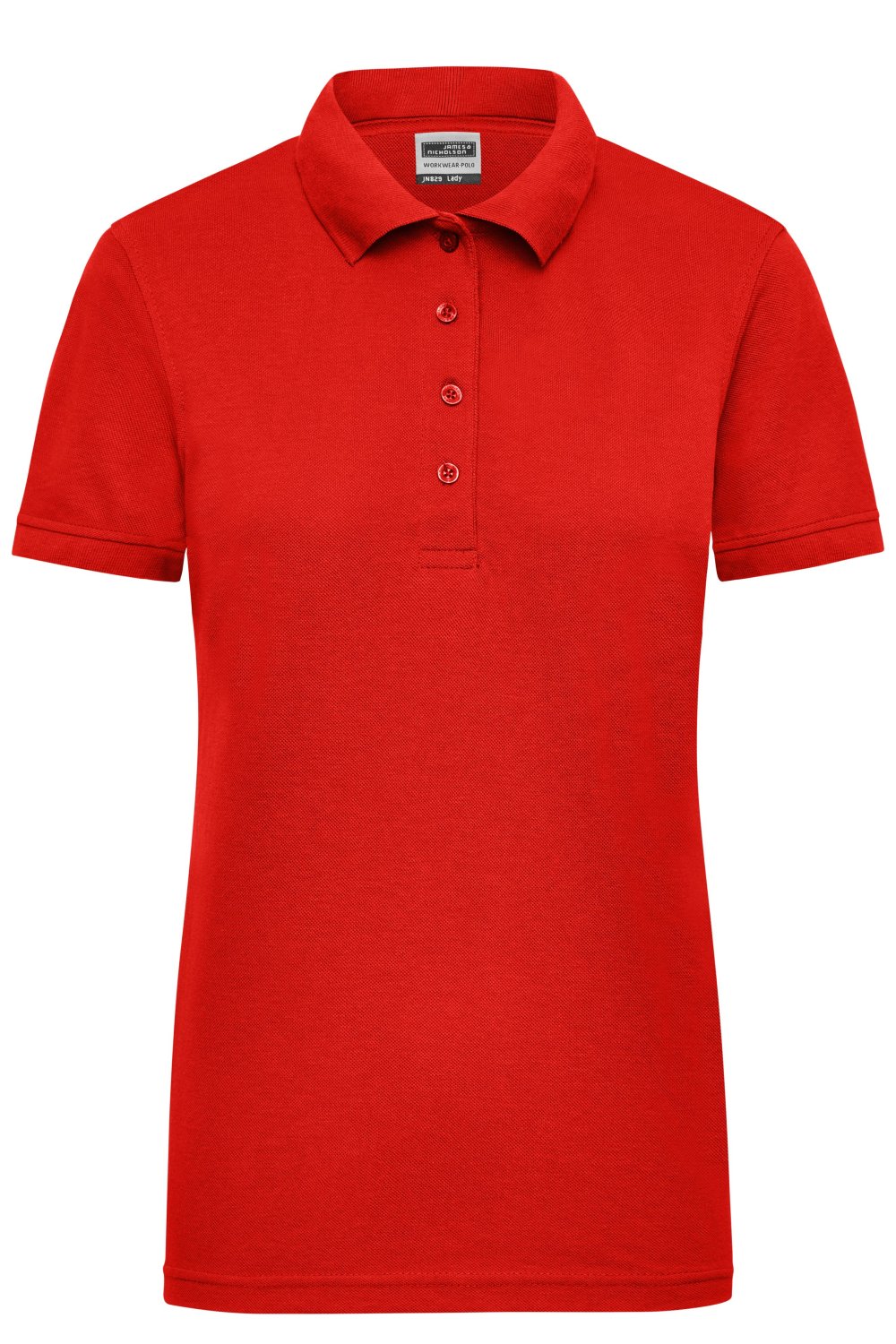 Daiber Ladies' Workwear Polo in Red – Vorderansicht