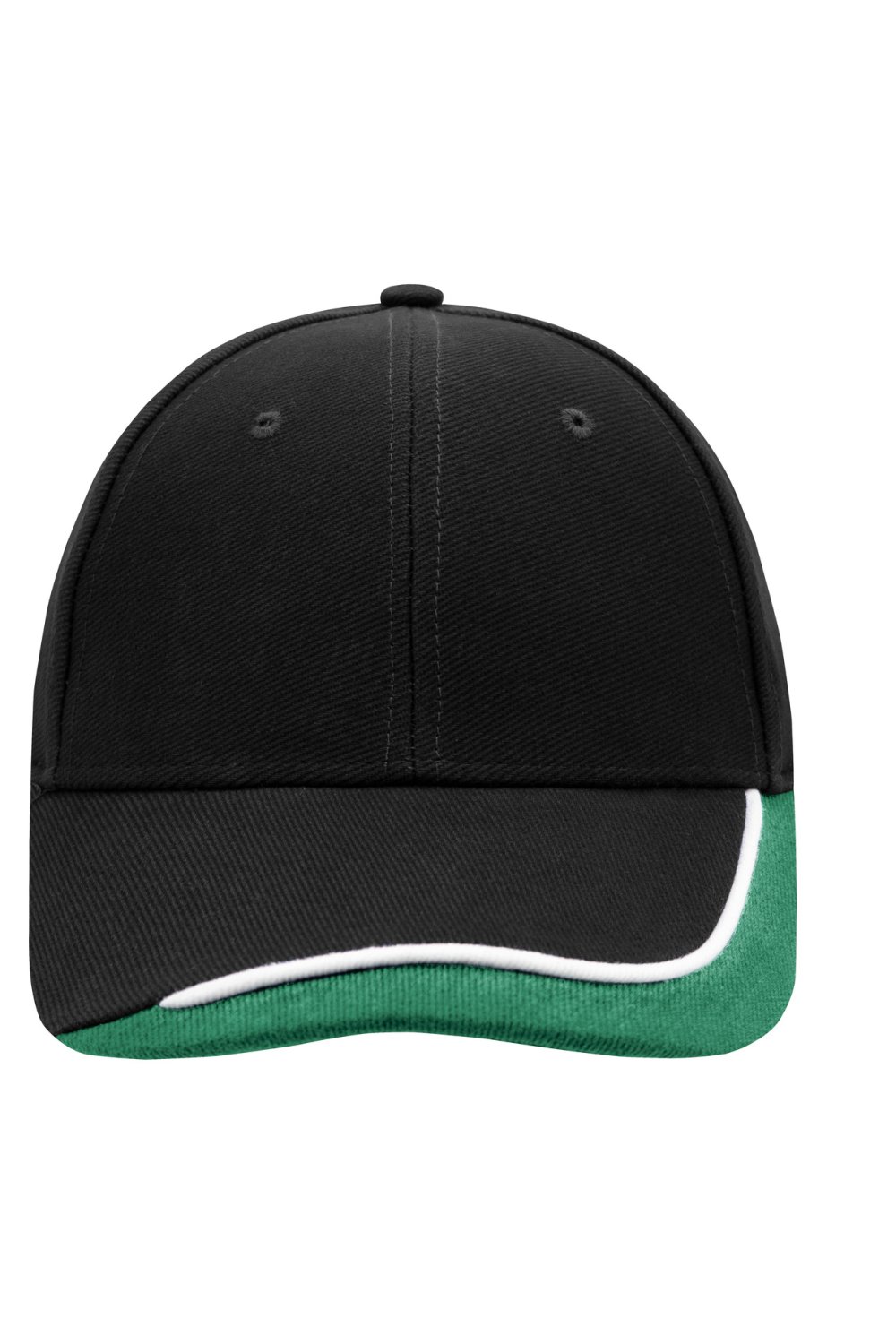 Daiber Half-Pipe Sandwich Cap in Black/White/Dark-Green – Vorderansicht