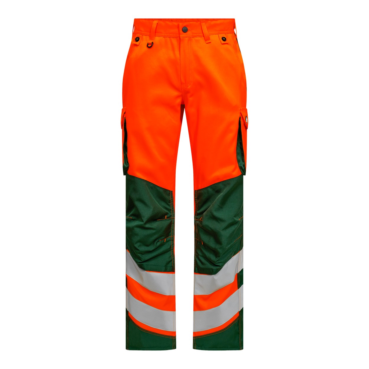 ENGEL Safety 2545-319 Light Arbeitshose in Orange/Grün – Vorderansicht