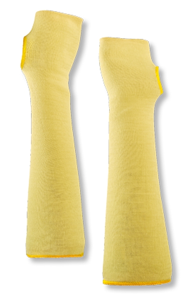 teXXor® Unterarmschutz ARAMID in Goldgelb – Vorderansicht