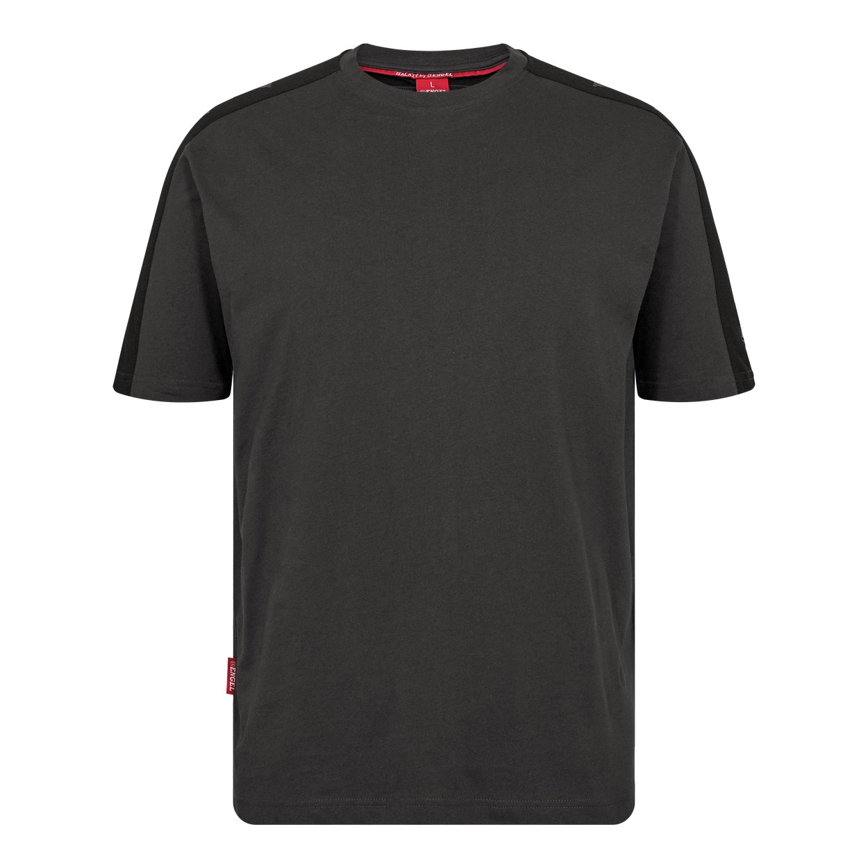 ENGEL Galaxy 9810-141 T-Shirt in Anthrazitgrau/Schwarz – Vorderansicht