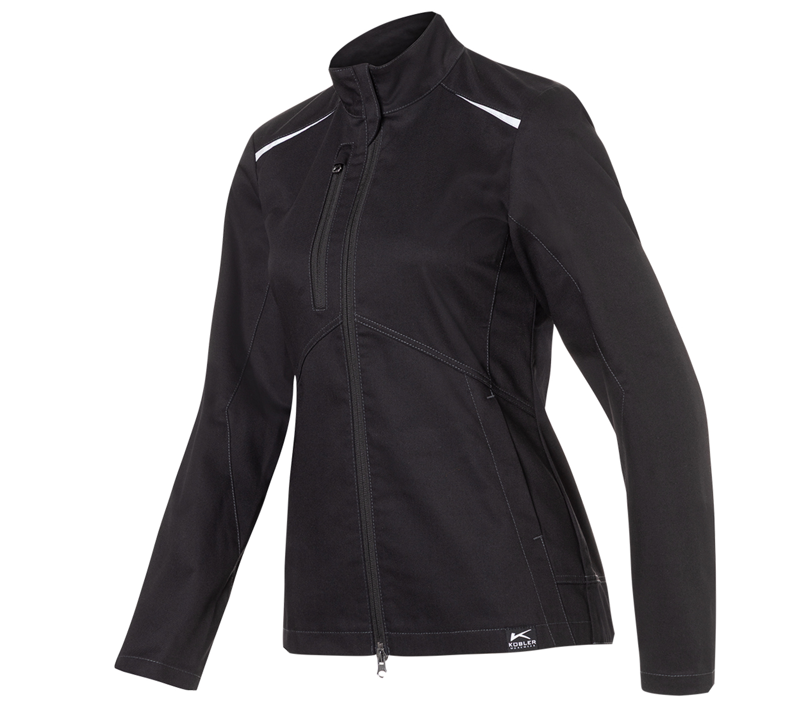 KÜBLER ICONIQ PRO Damenjacke in Schwarz – Vorderansicht