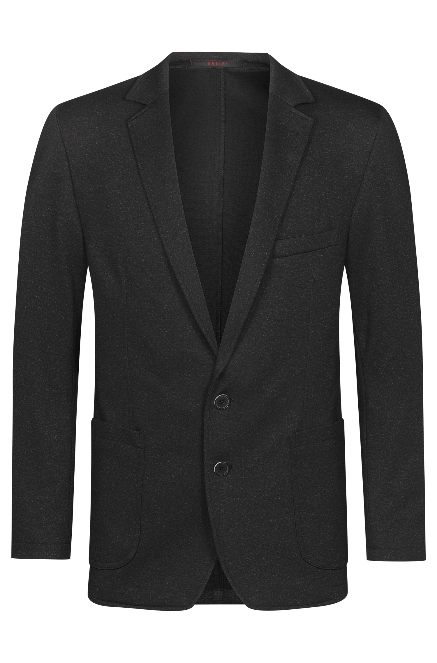 Greiff Herren-Jerseysakko RF Casual in Anthrazit Meliert – Vorderansicht