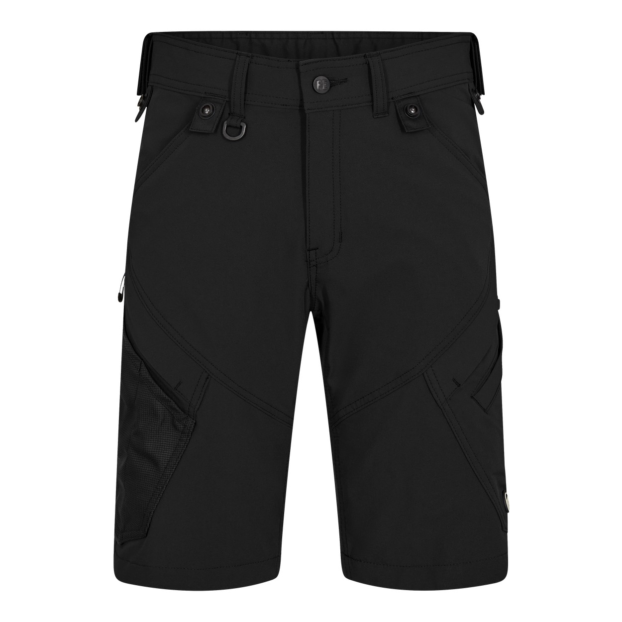 ENGEL X-treme 6367-317 Arbeitsshorts mit 4-Wege-Stretch in Schwarz – Vorderansicht