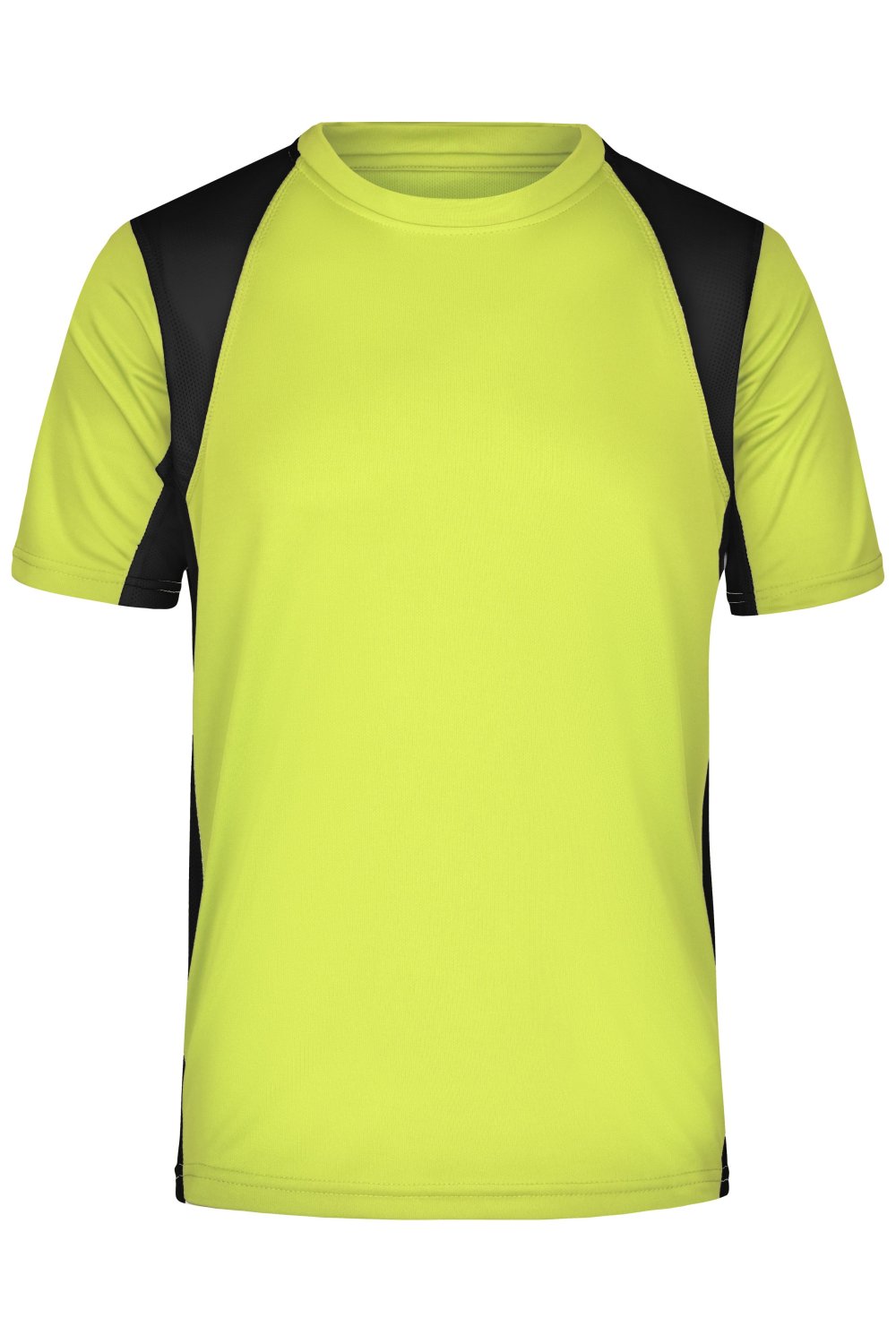 Daiber Men's Running-T in Fluo-Yellow/Black – Vorderansicht