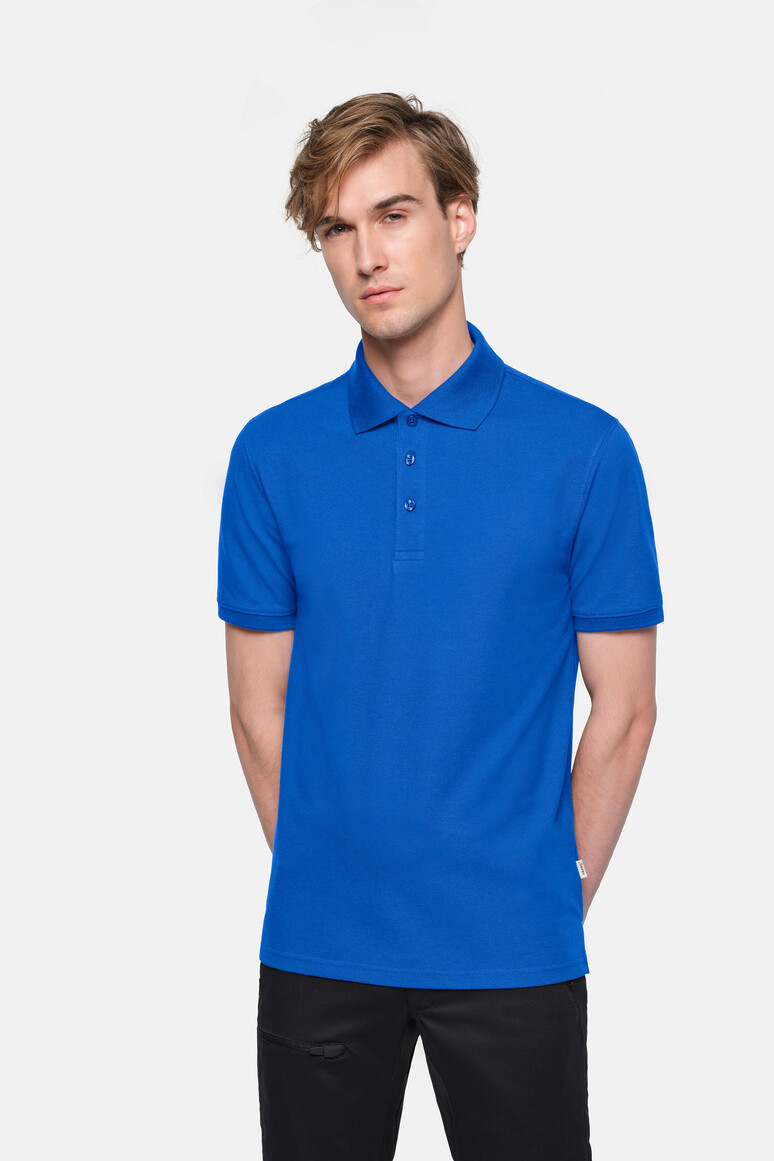 HAKRO 569 Poloshirt MIKRALINAR® ECO in Royalblau – Modellansicht