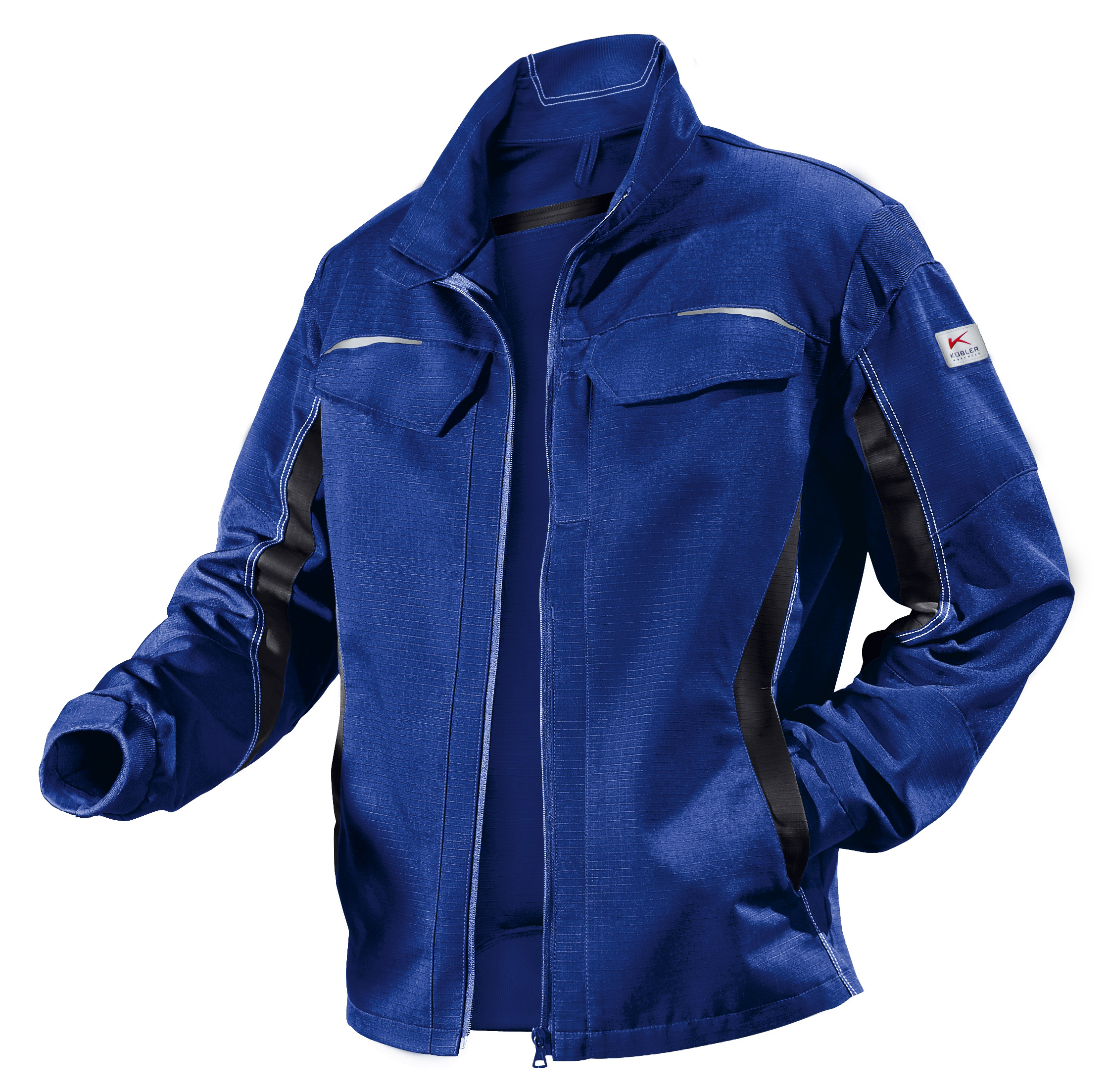 Kübler PULSSCHLAG Jacke in Kbl.blau/Schwarz – Vorderansicht