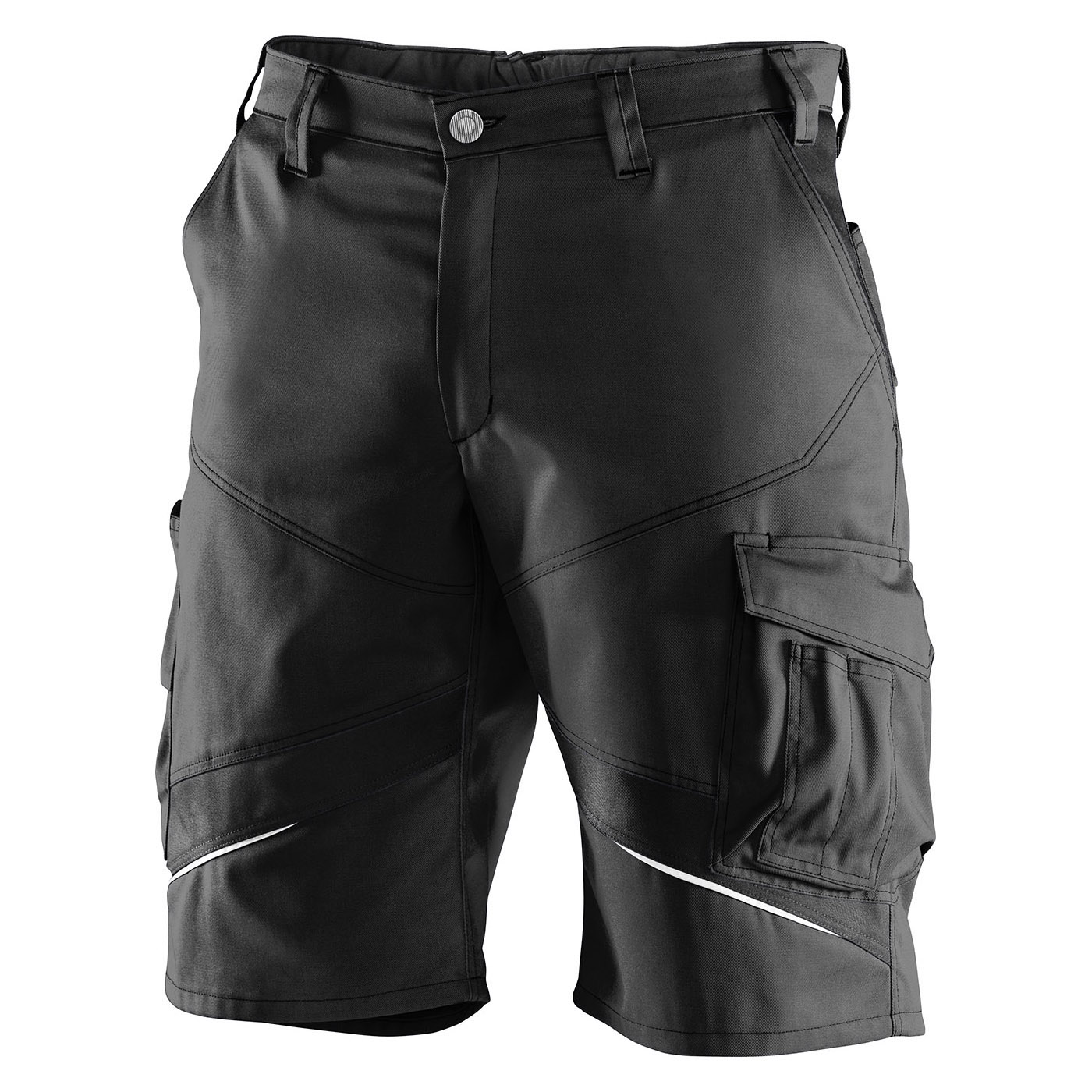 KÜBLER ACTIVIQ Damenshorts in Schwarz – Vorderansicht