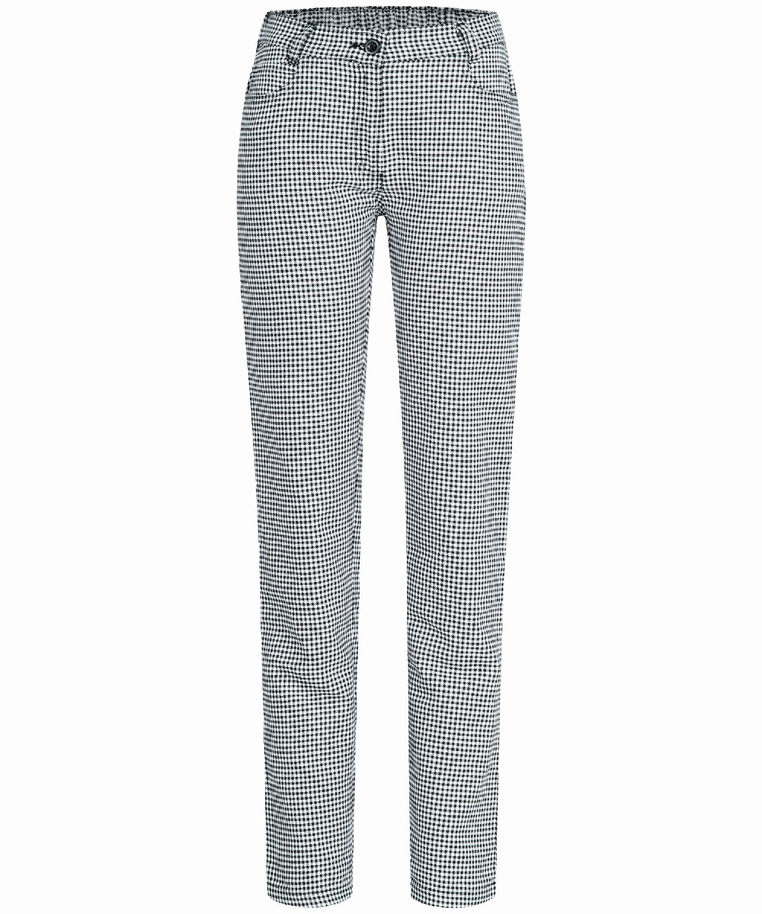 Greiff Damen-Hose RF Kitchen in S/W Pepita – Vorderansicht