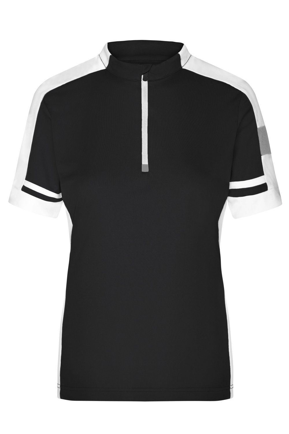 Daiber Ladies' Bike-T Half-Zip in Black – Vorderansicht