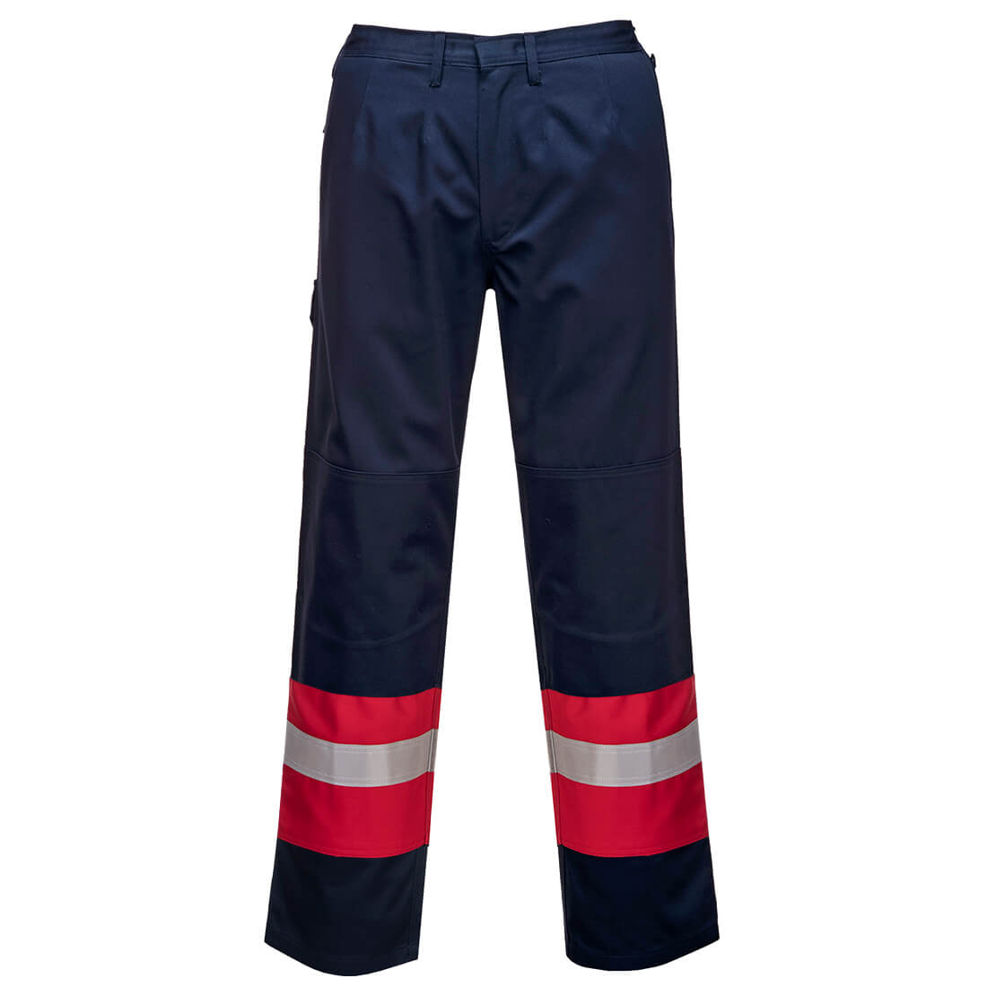 Portwest Bizflame Work Two Tone FR Trousers in Marine – Vorderansicht