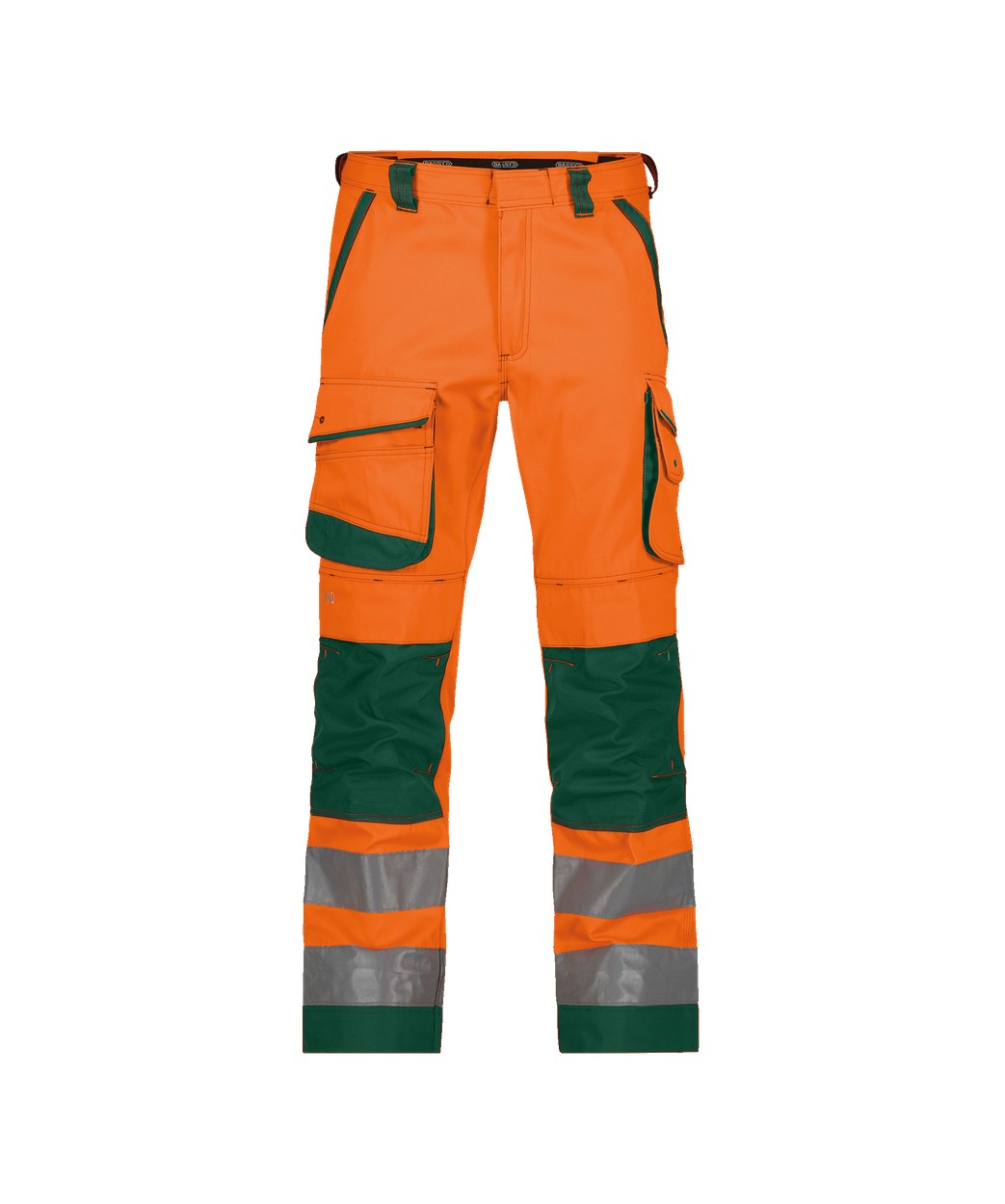 DASSY® Chicago in Neonorange/Flaschengrün – Vorderansicht