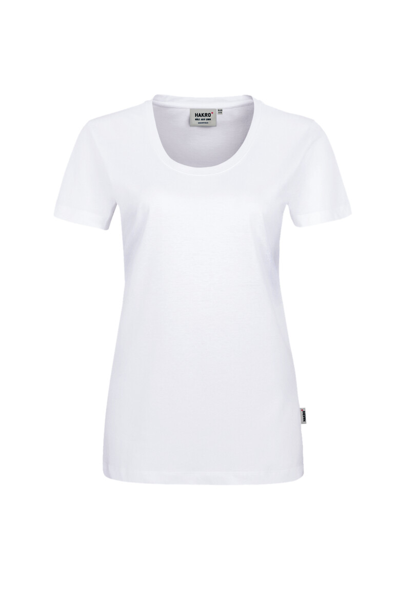 HAKRO 127 Damen T-Shirt Classic in Weiß – Vorderansicht