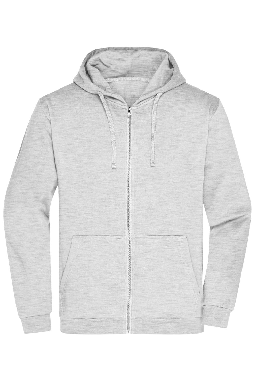 Daiber Men's Promo Zip Hoody in Ash – Vorderansicht