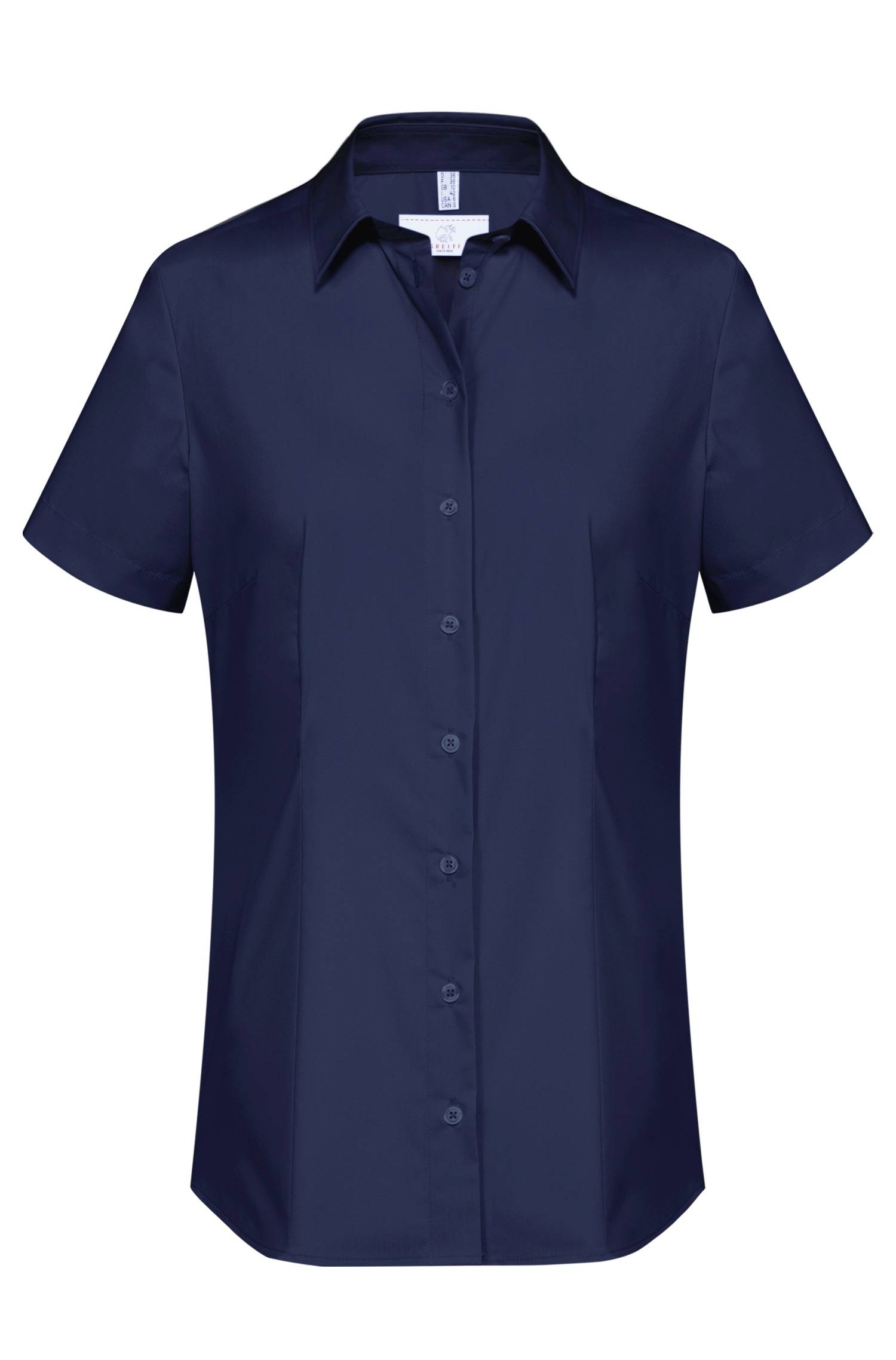 Greiff Damen-Bluse 1/2 RF Basic in Marine – Vorderansicht