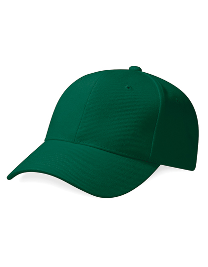 Beechfield Pro-Style Heavy Brushed Cotton Cap in Forest Green – Vorderansicht