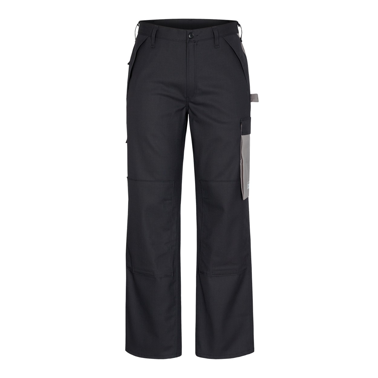 ENGEL Safety+ Multinorm Hose in Schwarz/Grau – Vorderansicht