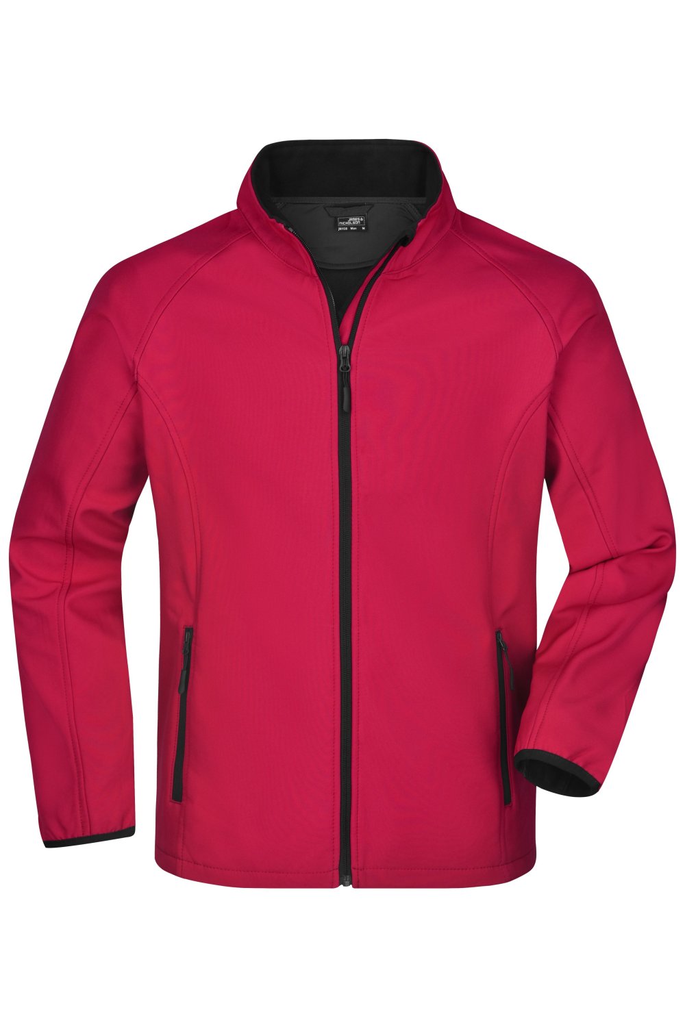 Daiber Men's Promo Softshell Jacket in Red/Black – Vorderansicht