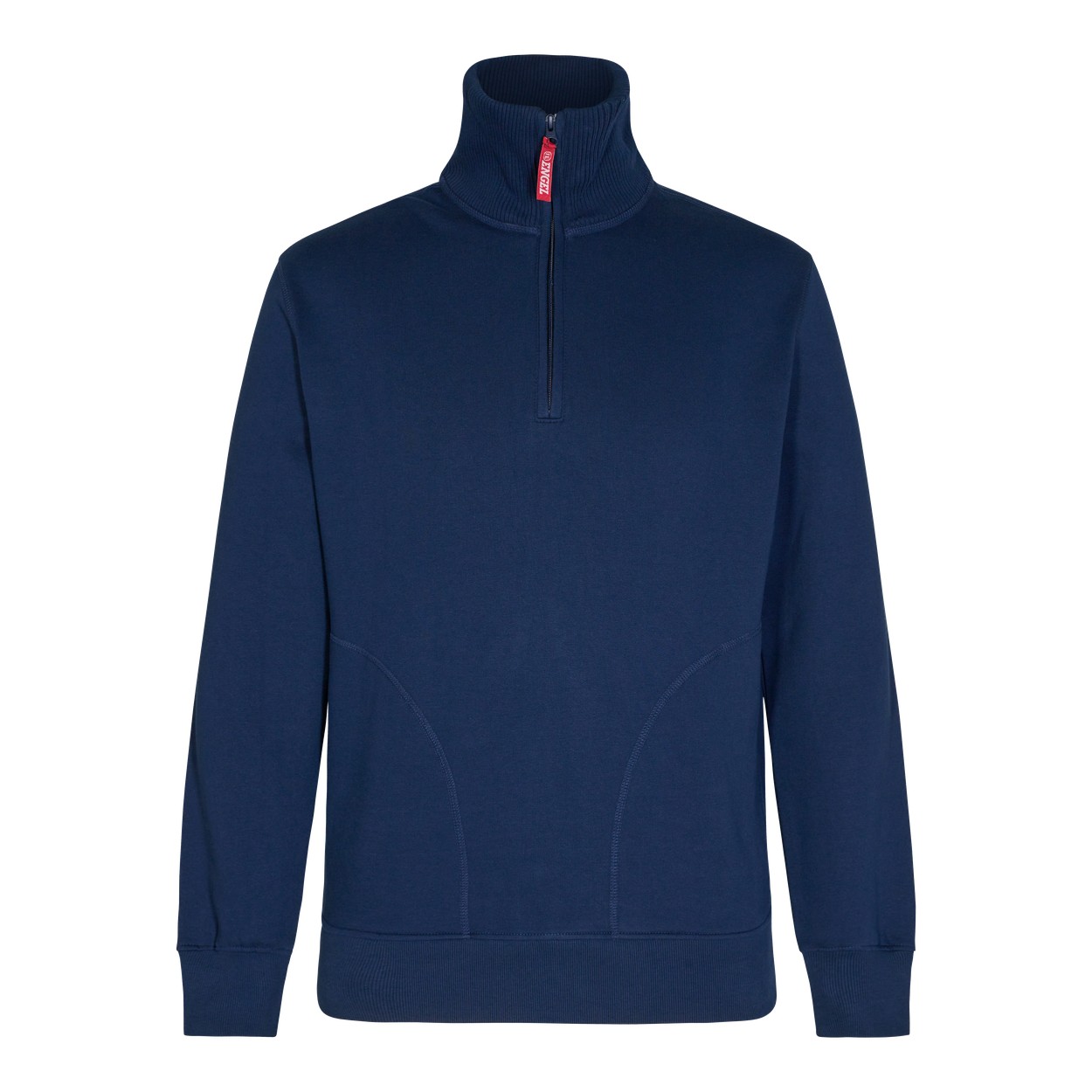 ENGEL Extend 8014-136 Sweatshirt mit hohem Kragen in Blue Ink – Vorderansicht