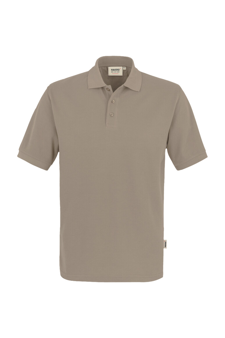 HAKRO 816 Poloshirt MIKRALINAR® in Khaki – Vorderansicht