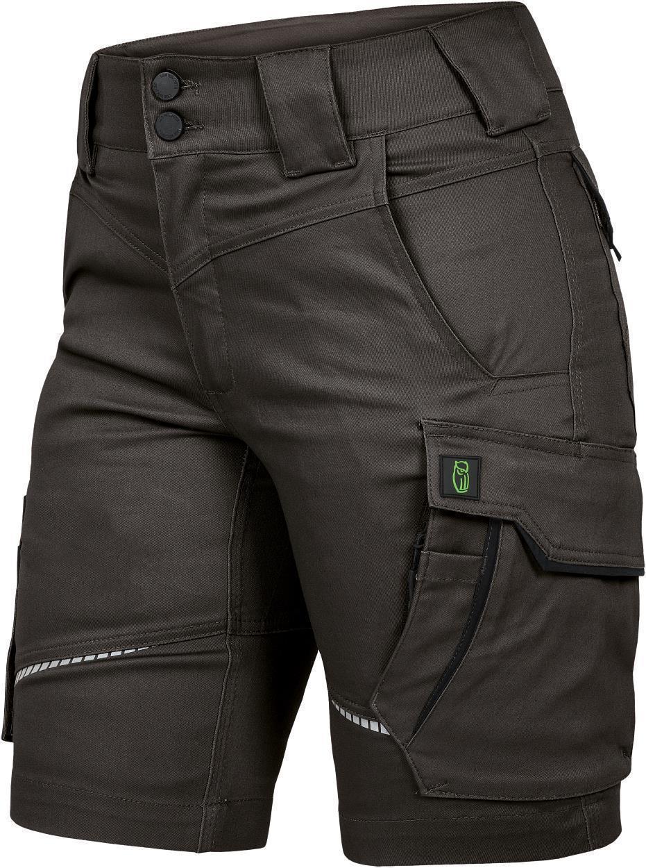 Leibwächter Damen Shorts FLXDK Flex Line in Anthrazit/Schwarz – Vorderansicht