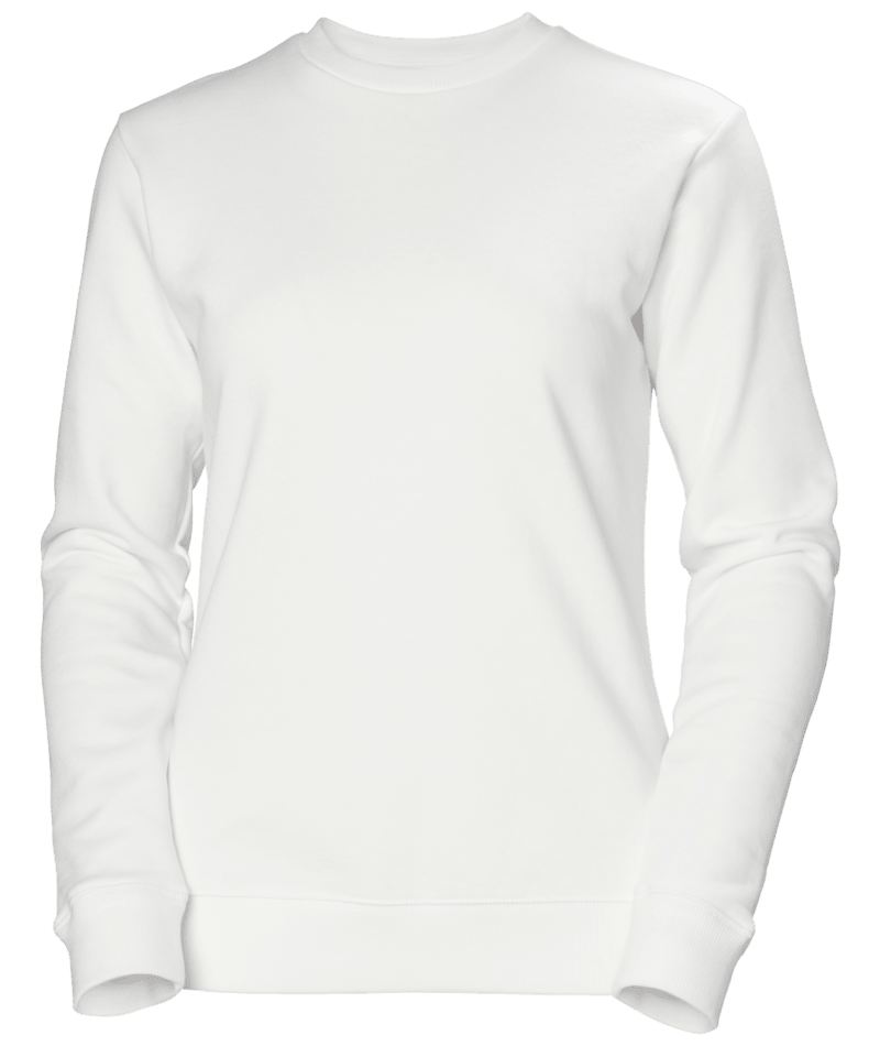 Helly Hansen Workwear W CLASSIC SWEATSHIRT in Weiß – Vorderansicht