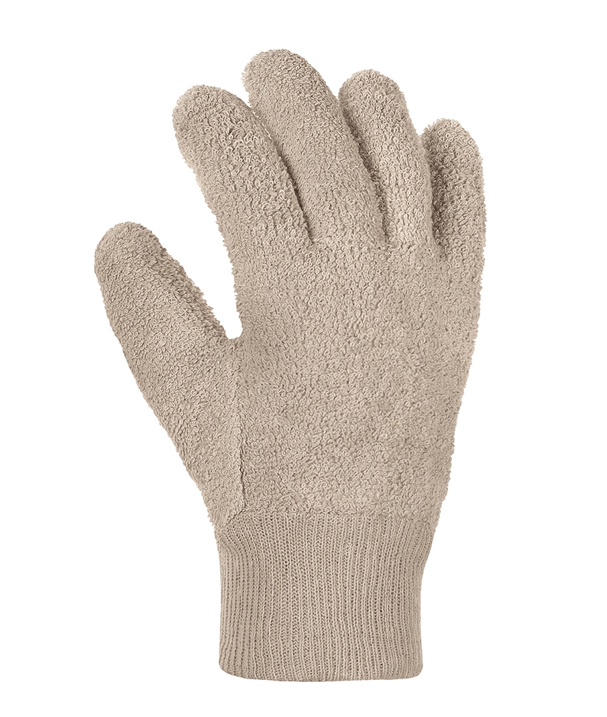 teXXor® Baumwollschlingen-Handschuhe SCHWER in Rohweiß – Vorderansicht