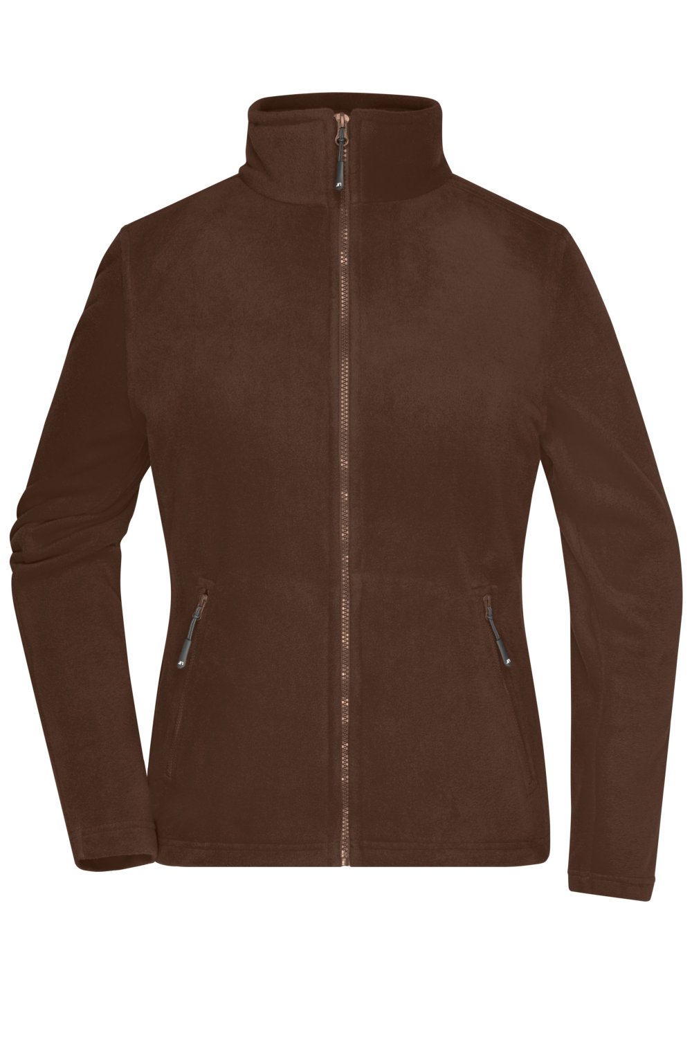 Daiber Ladies' Fleece Jacket in Brown – Vorderansicht