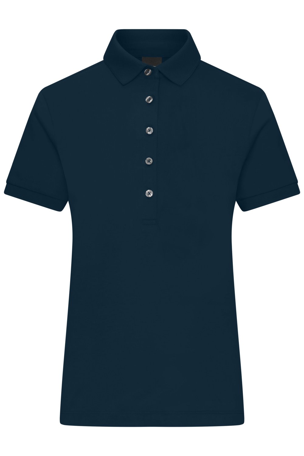 Daiber Ladies' Mercerised Polo in Navy – Vorderansicht