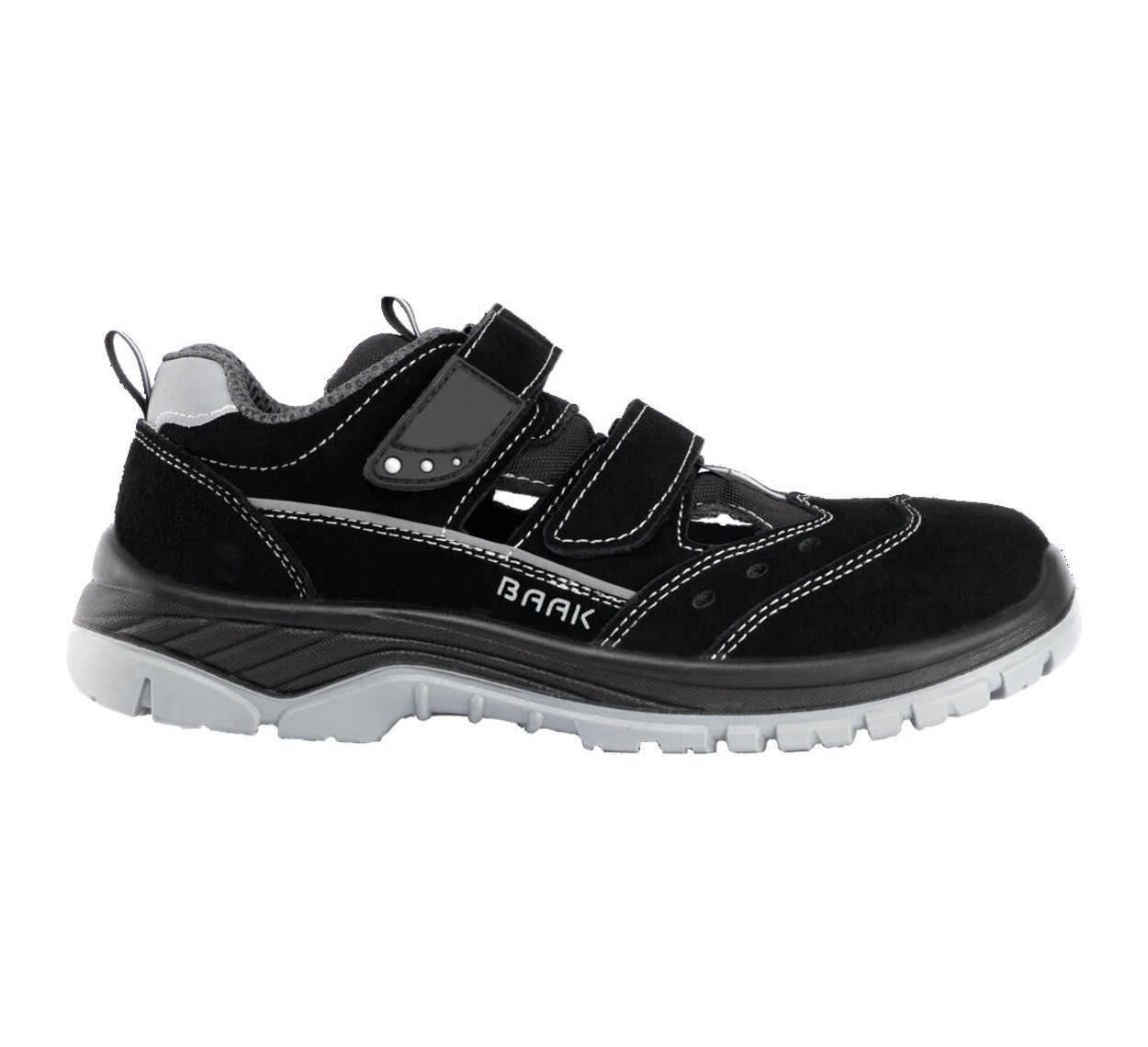 BAAK Sandale S1P SRC ***ESD*** HENRY in Schwarz – Vorderansicht