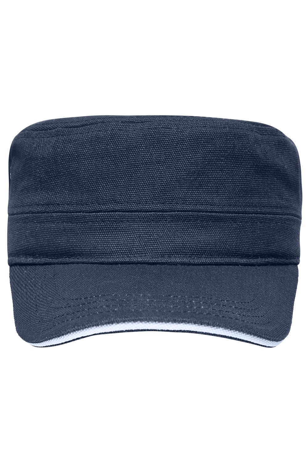 Daiber Military Sandwich Cap in Navy/White – Vorderansicht
