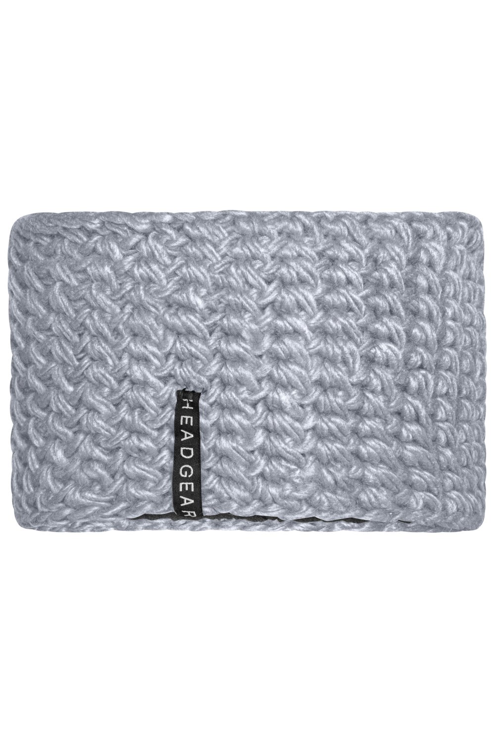 Daiber Crocheted Headband in Silver – Vorderansicht